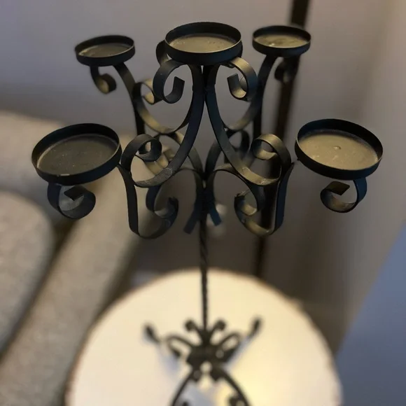 5 Arm Vintage Candelabra - Picture 3 of 6